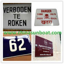 Sunboat Enamel Sign Board/House Number Board/Enamel Label